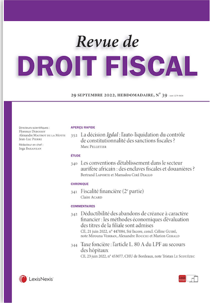 Taxe foncière : l'article L. 80 A du LPF au secours des hôpitaux